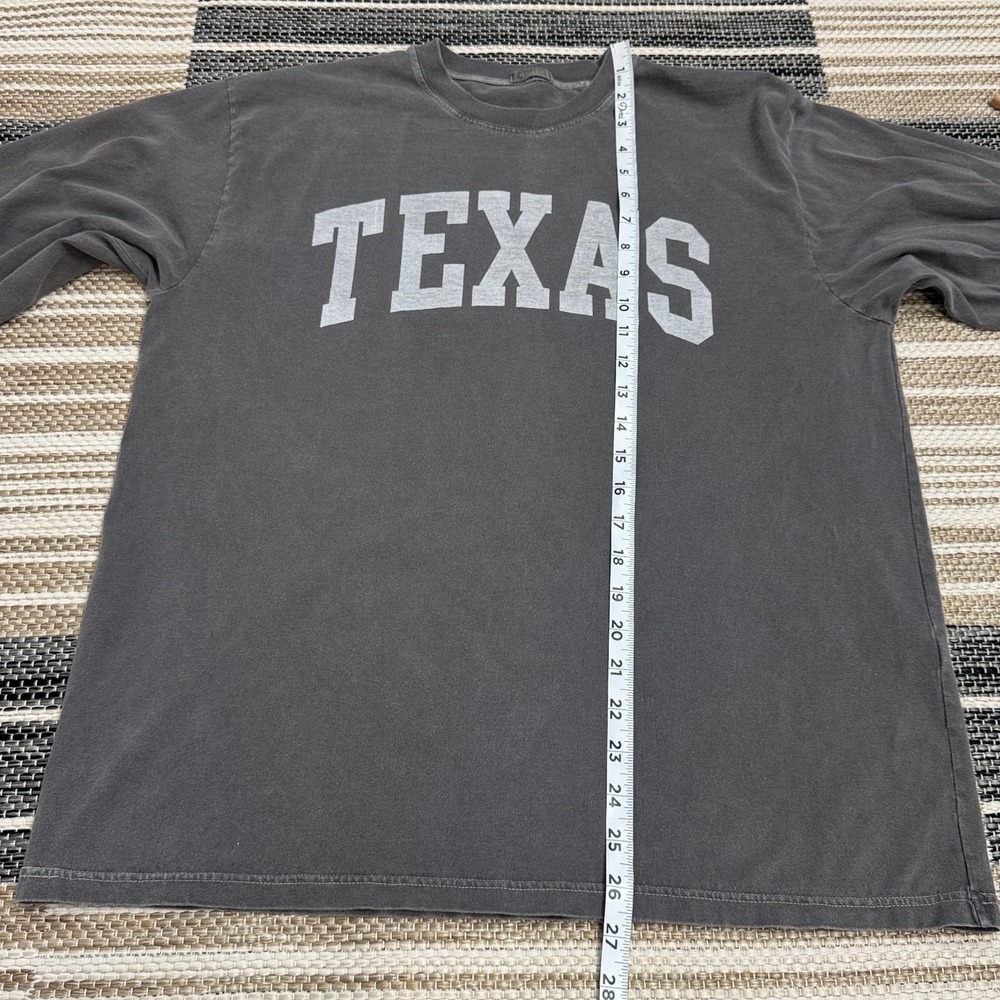 John Galt Brandy Melville Texas Shirt Women Large Gray Long Sleeve Casual UT - Picture 8 of 8